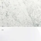 Modern Round Table in Carrara Marble and Marquinia Made in Italy – Dollars Viadurini