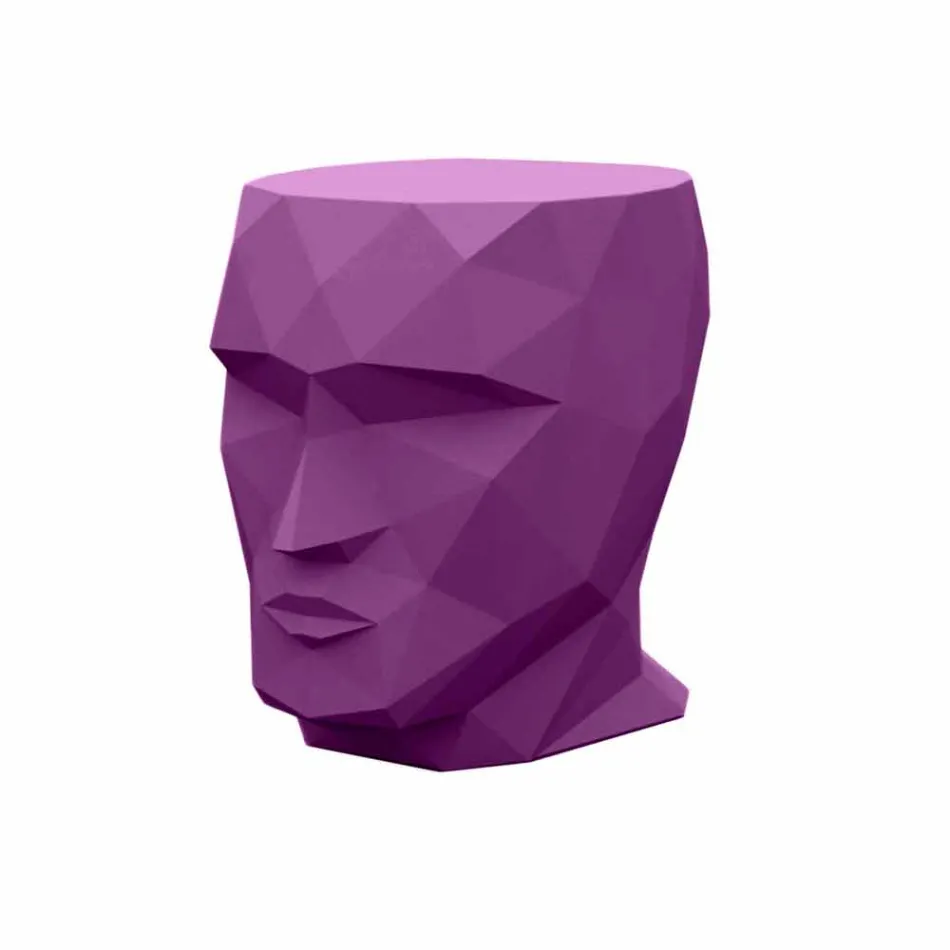 Adan by Vondom design outdoor table / stool, in polyethylene Viadurini