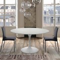 Extandable Round Table up to 170 cm in Laminated Made in Italy – Dollars