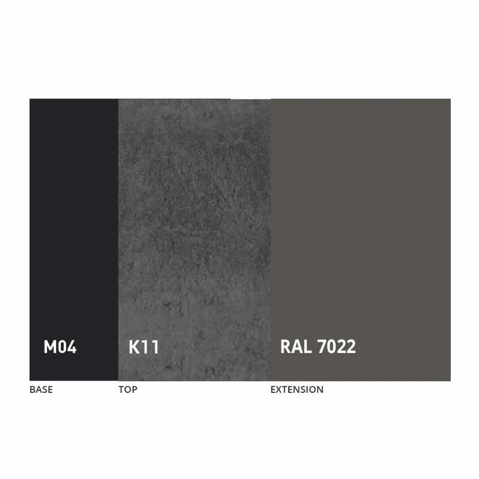 Round Dining Table Extendable to 165 cm with Ceramic Top - Pistolero Viadurini