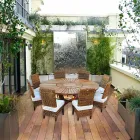 Round table in teak and solid wood Real Table Viadurini