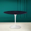 Tulip Eero Saarinen H 73 Table in Ceramic Noir Laurent Made in Italy - Scarlet