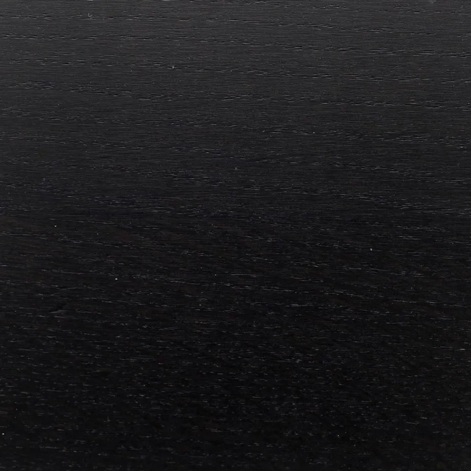 Tulip Table Eero Saarinen H 73 Round in Black Stained Oak Made in Italy - Scarlet Viadurini