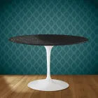 Eero Saarinen Tulip Table H 74 in Somnia Ceramic Made in Italy - Scarlet Viadurini