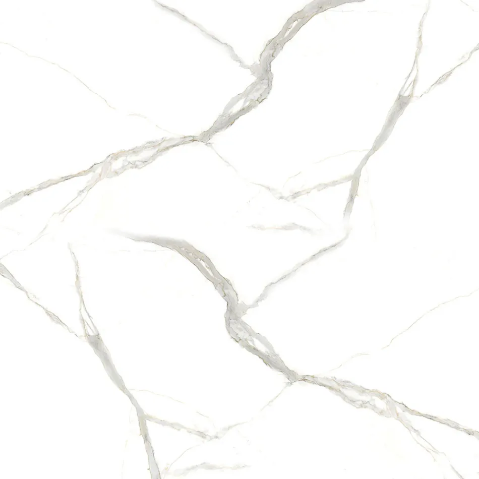 Tulip Table Saarinen H 73 Round in Ceramic Calacatta Michelangelo  Viadurini