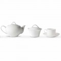 Stackable Tea Cups Breakfast Service 14 Pieces in Porcelain - Romilda