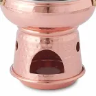 Rounded Pan for Sauce in Hand Tinned Copper Base and Lid - Gianmatteo Viadurini