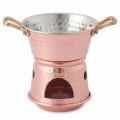 Hand Tinned Copper Sauce Pan with Handles and Base 14 cm - Gianmatteo