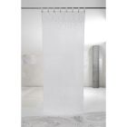 White Light Linen Curtain with Lace Elegant Design Made in Italy - Geogeo Viadurini