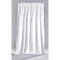 White Light Linen Curtain with Ribbed, Italian Quality Design - Tafta