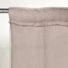 Light Linen Curtain with Organza and Gothic Embroidery in the Luxury Center - Marinella Viadurini