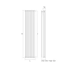 Radiator with Hydraulic System in Carbon Steel Made in Italy - Cream Viadurini