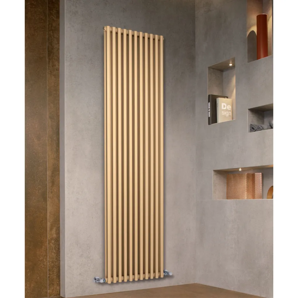 Radiator with Hydraulic System in Carbon Steel Made in Italy - Cream Viadurini