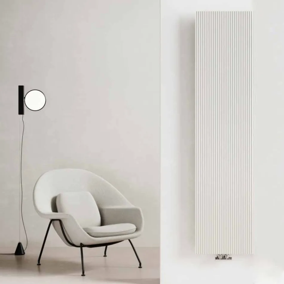 Vertical Design Hydraulic Wall Radiator in Steel 900 W - 1000 Lines Viadurini