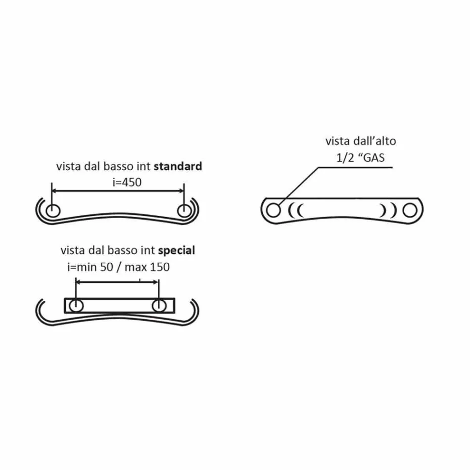 Vertical Hydraulic Design Radiator in Aluminum up to 1061 Watt - Bent Viadurini