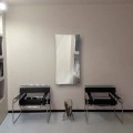 Modern design hot water mirror radiator made of glass Barry,up to 709W