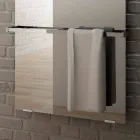 Modern design floor-mounted electric radiator in white Star glass Viadurini