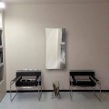 Electric mirror radiator made of tempered glass Barry, modern design