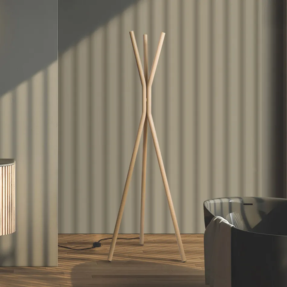 Free-Standing Steel Electric Radiator with Foot Switch - Tree Viadurini