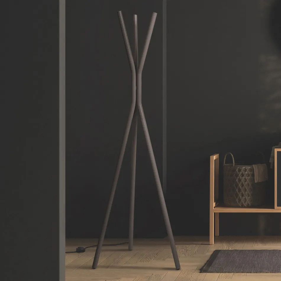 Free-Standing Steel Electric Radiator with Foot Switch - Tree Viadurini