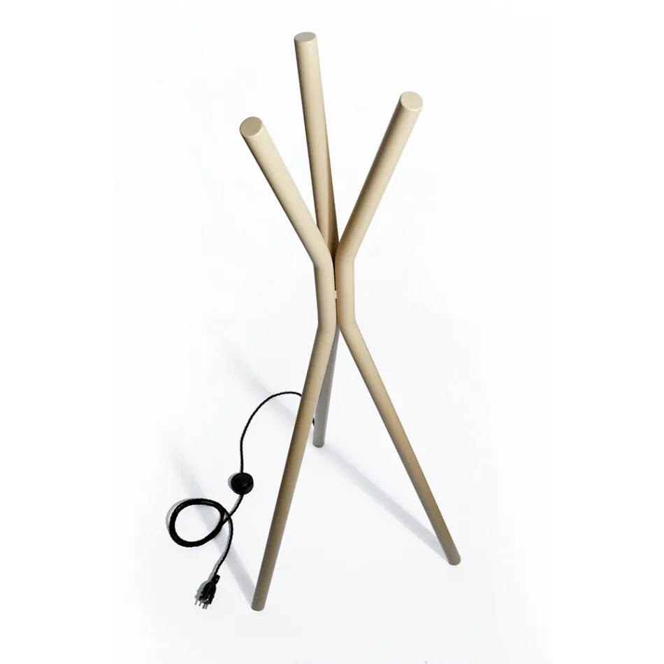 Free-Standing Steel Electric Radiator with Foot Switch - Tree Viadurini