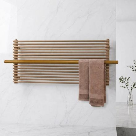Beige Carbon Steel Electric Radiator Made in Italy - Solaris Viadurini