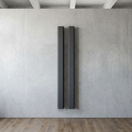 Electric Radiator in Carbon Steel with Two Finishes Made in Italy - Ember Viadurini