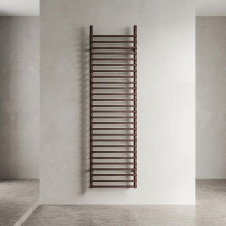 Electric Radiator in Carbon Steel, Brown and Copper, Made in Italy - Ignis Viadurini