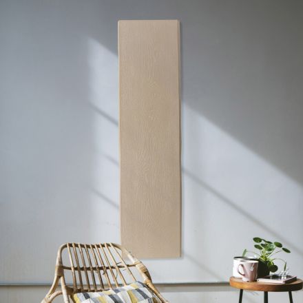 Electric radiator in Italian marble powder with wood effect - Wood50 Viadurini
