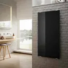 Modern design black glass electric radiator Star, made in Italy Viadurini