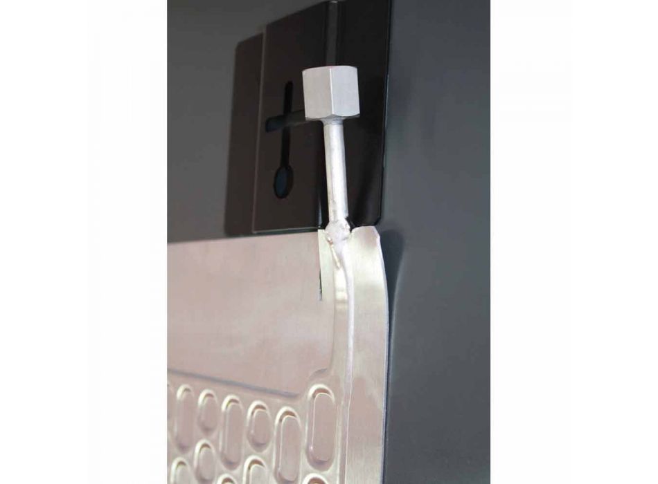Electric tempered glass radiator with Jonny stone finish Viadurini