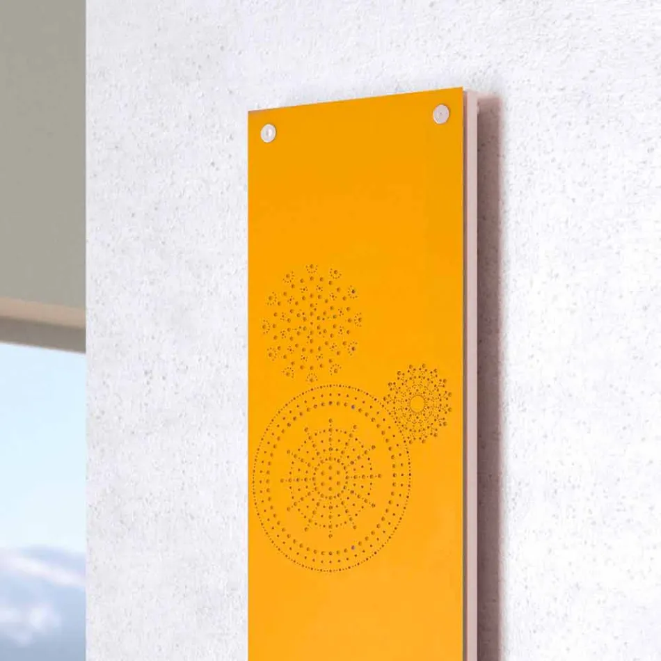 Vertical electric thermal design with design cover New Dress Scirocco H Viadurini