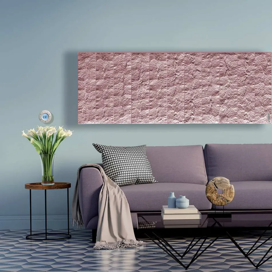 Hybrid radiator up to 1400 Watt in Italian marble powder - Terraa Viadurini