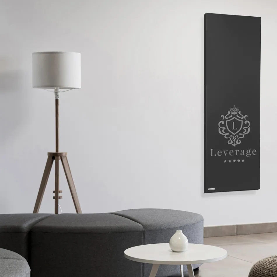 Customizable Hybrid Radiator in Marble Powder Made in Italy - Lineep Viadurini