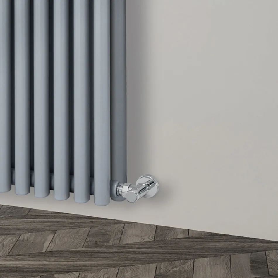 Hydraulic radiator with horizontal collectors and vertical pipes - Colomba Viadurini