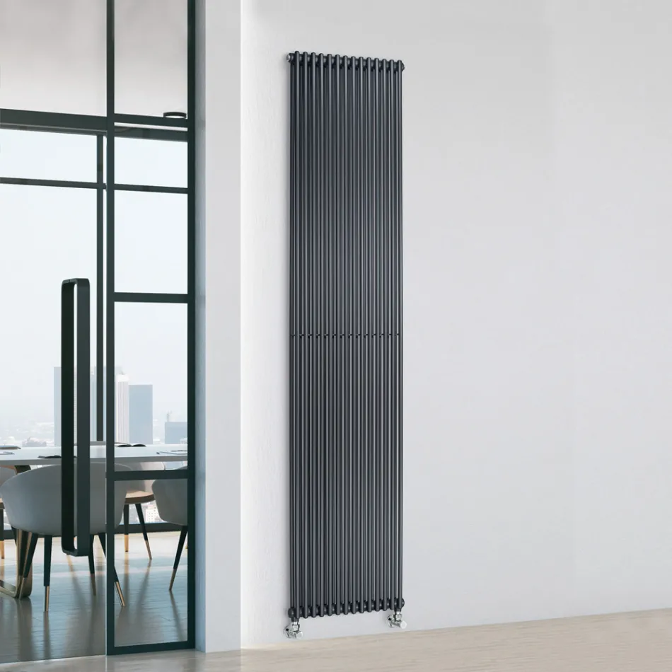 Hydraulic radiator with Double Series of Vertical Elements Made in Italy - Pasticcio Viadurini