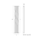 Hydraulic Radiator with Curved Vertical Elements Made in Italy - Ribes Viadurini