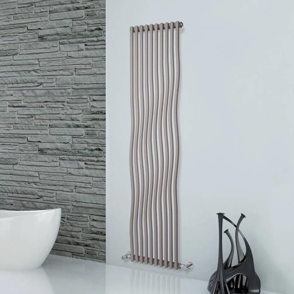 Ribes - Italian-Made Hydraulic Radiator with Curved Vertical Elements Viadurini