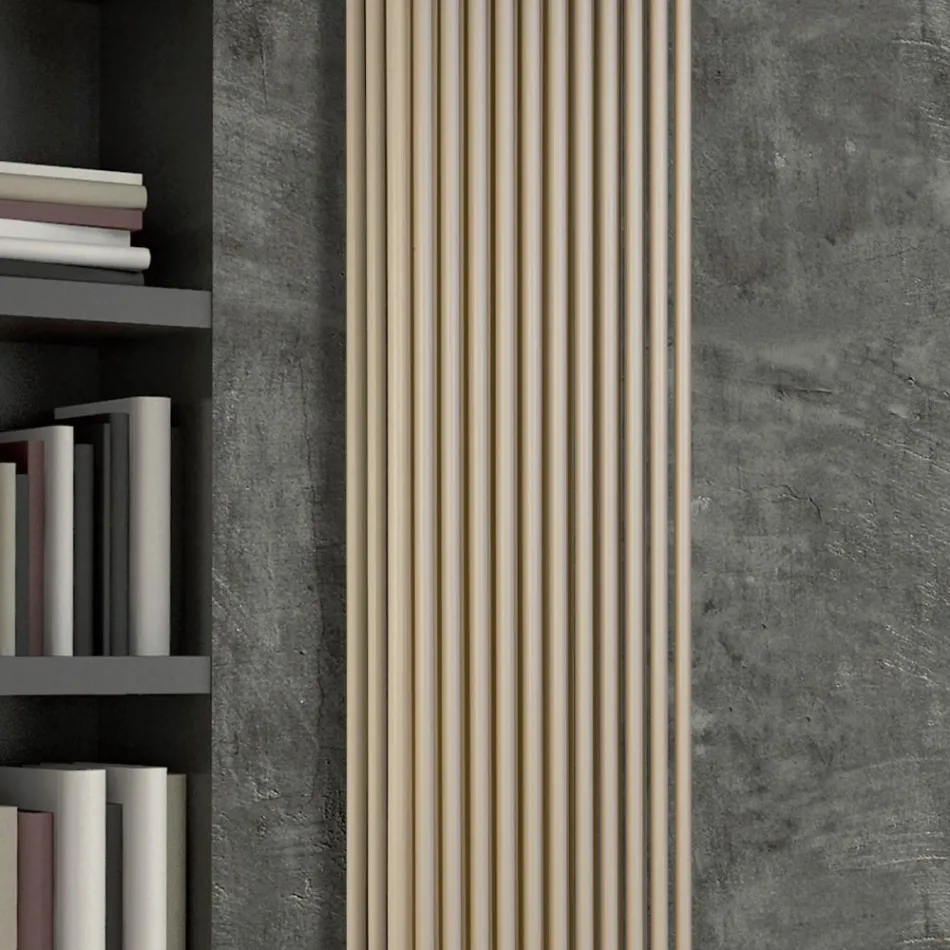 Hydraulic Radiator with Triple Section of Vertical Elements - Cantucci Viadurini