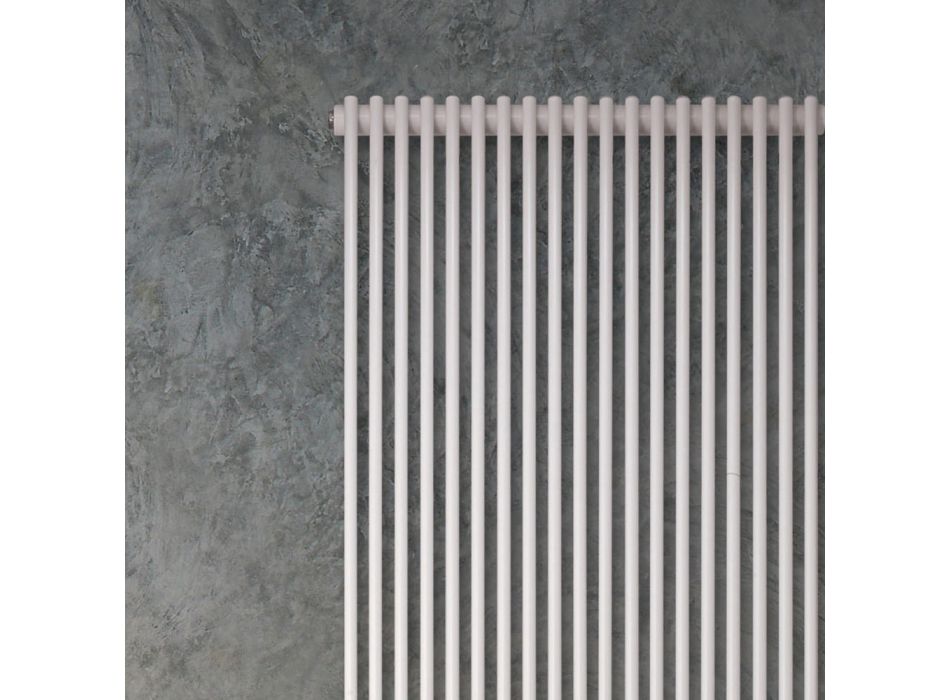 Hydraulic radiator with a series of vertical elements made in Italy - carbon Viadurini