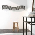 Steel hot water radiator, modern design, Wave by Scirocco H