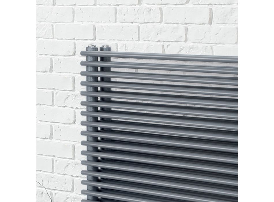 Hydraulic Radiator in Steel with Triple Section of Made in Italy Elements - Ciambella Viadurini