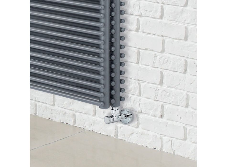 Hydraulic Radiator in Steel with Triple Section of Made in Italy Elements - Ciambella Viadurini