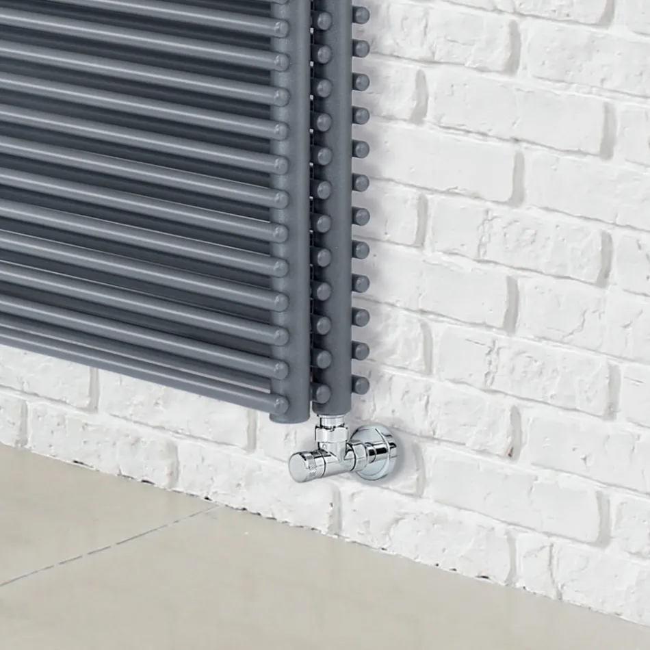 Hydraulic Radiator in Steel with Triple Section of Made in Italy Elements - Ciambella Viadurini