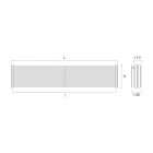 Steel Hydraulic Radiator with Triple Section of Made in Italy Elements - Ciambella Viadurini