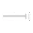 Hydraulic Radiator in Steel Pure White Finish Made in Italy - Cookies Viadurini