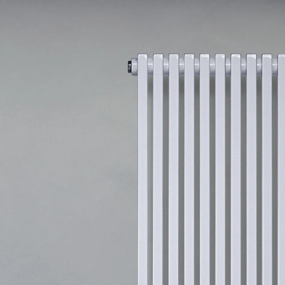 Hydraulic Radiator in Steel Traffic White Finish Made in Italy - Cup Viadurini