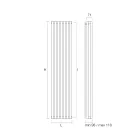 Hydraulic Radiator Made with Carbon Steel Structure - Ice Cream Viadurini