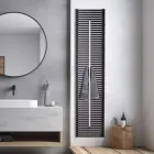 Carbon Steel Radiator with Towel Rail Made in Italy - Lux Viadurini