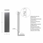 Modern Hydraulic Wall-Mounted Radiator in Steel with 839 Watt Decoration - Kelvin Viadurini